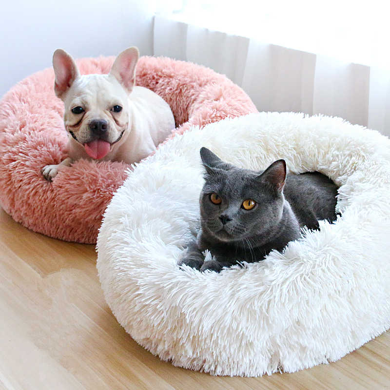 Calming Donut Bed for Dogs & Cats