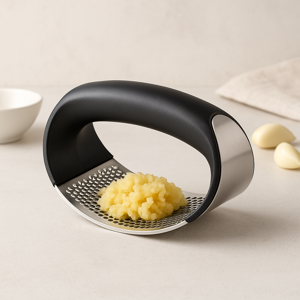 Stainless Steel Garlic Press