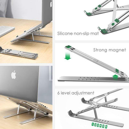 Adjustable Aluminum Laptop Riser – X Style