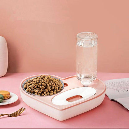 2-in-1 Dog & Cat Feeder Station